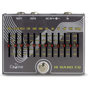 Caline CP-81 10 Band EQ Guitar Effect Pedal V3.0 - Use 500mA Power Supply (Not Included)