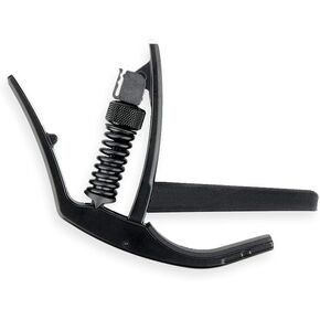 D’Addario Accessories Guitar Capo – NS Artist Classical - For 6 String Classical Acoustic Guitars - Single Hand Use – Integrated Pick Holder - Black