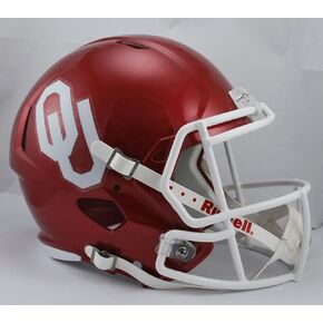 NCAA Oklahoma Sooners Full Size Speed Replica Helmet, Red, Medium