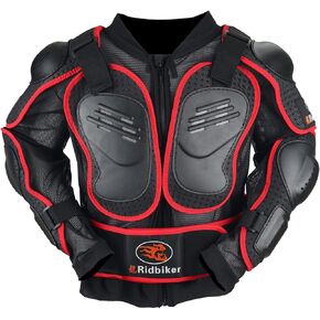 Kids Chest Protector Motocross Dirt Bike Gear Motorcycle Full Body Armor Jacket Protective Back Spine Protector Vest Gear