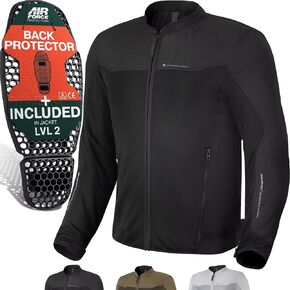 SHIMA OPENAIR Motorbike Jacket for Men - Lightweight Breathable Summer Mesh Mens City Biker Jacket