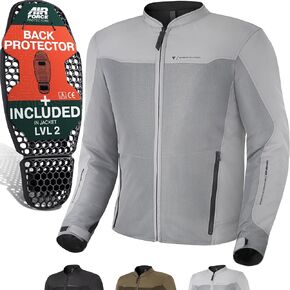 SHIMA OPENAIR Motorbike Jacket for Men - Lightweight Breathable Summer Mesh Mens City Biker Jacket