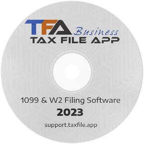 برنامج TFA لتقديم النماذج الضريبية والطباعة والبريد وefile نماذج W2 و1099 لنظام التشغيل Windows