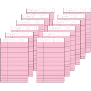 TOPS 63040 Prism Plus Colored Legal Pads, 5 x 8, Orchid, 50 Sheets (Pack of 12)