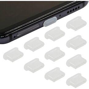10Pcs Silicone USB C Anti Dust Plugs Type C Anti Dust Covers- Compatible with Samsung Galaxy, MacBook, Pixel, Laptop, Cell Phone - Black USB Type-C Dust Covers for Charging Port