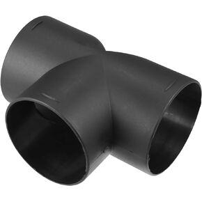 T Piece Duct Air Ducting Connector Straight Air Heater Duct Joiner Connector Pipe 1.65'' 42mm OD Black