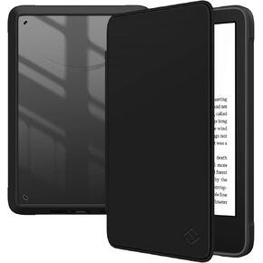 Fintie Hybrid Slim Case for All-New Kindle (11th Generation, 2022 Release) - Shockproof Cover Transparent Back Shell with Auto Sleep/Wake (NOT fit Kindle Paperwhite), Black