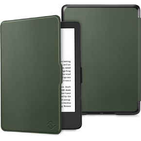 Fintie Slimshell Case for 6" All-New Kindle (11th Generation, 2022 Release)- Lightweight PU Leather Cover with Auto Sleep/Wake for Kindle 2022 e-Reader (NOT fit Kindle Paperwhite), Agave Green