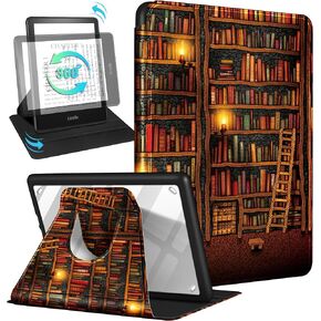 for Kindle Paperwhite 11th Generation Case 6.8 Inch 2021/Paperwhite Signature Edition Case Women Girls Kids Boys Cute Design Rotating Stand Fashion Men Teen Folio Cover with Auto Wake/Sleep in Kuwait