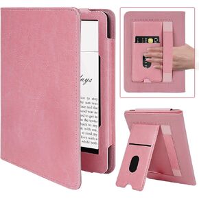 COO Case for 6.8" Kindle Paperwhite (11th Generation - 2021) and Signature Edition, Premium PU Leather for 6.8" Kindle Paperwhite Case with Auto Wake/Sleep, Hand Strap, Card Slot and Foldable Stand