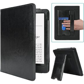 COO Case for 6.8" Kindle Paperwhite (11th Generation - 2021) and Signature Edition, Premium PU Leather for 6.8" Kindle Paperwhite Case with Auto Wake/Sleep, Hand Strap, Card Slot and Foldable Stand