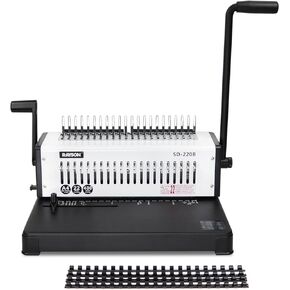 Rayson SD-220B Binding Machine, 21 Holes Comb Binding Machine, Max. Punch 20 Sheets & Binding 400 Sheets