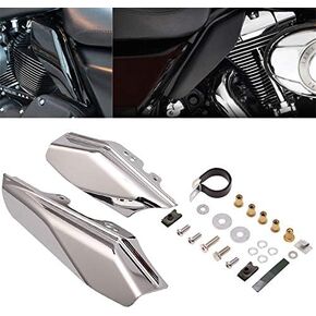 Silver Mid-Frame Air Deflector for Harley Touring Street Electra Glide Road King FLHR FLHX FLTR FLHT FLHRS 2001-2008