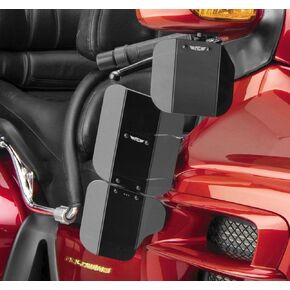 National Cycle N5110 N/C WING DEFLECTORS, LT. TINT, Black