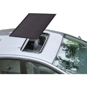 Car Sunroof Sun Shade Magnetic Screen Net Moonroof Mesh 10 Seconds Quick Install Durable UV Sun Protection Cover for Baby Kids Breastfeeding When Parking on Camping Trips- Black