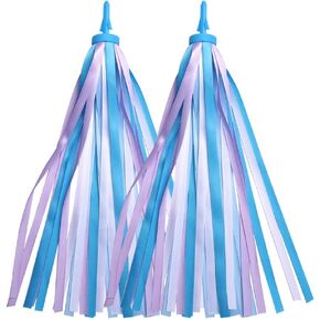 1 Pair (2pcs) Bike Handlebar Streamers Scooter Grips Streamers Tassel Ribbons for Boys Girls