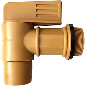 LUMAX LX-1726 ¾ Barrel Faucet with 2" Male Drum Adaptor for Dispensing Non-Corrosive Fluids, Lightweight Oils, Mild Chemicals, Most Water-Based Fluids and Cleaning Solutions.
