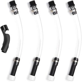 4PCS Fuel Filler Jug Hose Kit for Fuel for Jegs Jugs for LC2 Jugs for Scribner Fuel Jugs Fuel Container Fuel Tank with Hose Bender