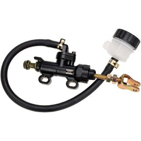 HIAORS Rear Brake Master Cylinder with Reservoir for Yerf GX150 150cc 3206 4206 3209 Go Kart Honda ATC-250R Chinese 70cc 90cc 110cc 125cc Dirt Bike Black