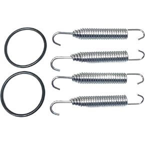 6 PCS/SET SHLPDFM Exhaust Pipe Spring kit with O-rings Swivel Springs and Exhaust Muffler Gaskets 90507-20030-00, 93210-45742-00 Fits for Yamaha Banshee YFZ350 350 1987-2006