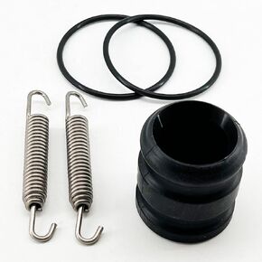 Expansion Chamber to Silencer Coupler Seal and Spring Kit for Yamaha YZ 250 cc 2-Stroke Exhaust fits 2001 & Up YZ250 & YZ250X Using OEM # 3JE-14615-00-00 Coupler