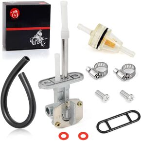 Fuel Valve Petcock 8mm Kit Compatible with YAMAHA TW200 1988-2022 XT350 1985-2000 PW80 1999-2006 TTR125 TTR125LE 2000-2023 TTR230 2005-2021