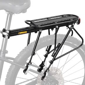HONGYEA Bike Cargo Rack 220 Lbs Load Bike Rack Full Quick Release Universal Adjustable, Aluminum Alloy Waterproof Bike Luggage Rear Rack, Bicycle Rear Rack for MTB, Ebikes, Road Bike