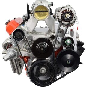 ICT Billet LS OEM Location Truck Alternator & Tight Power Steering Bracket Chevelle Camaro Nova LQ4 551747
