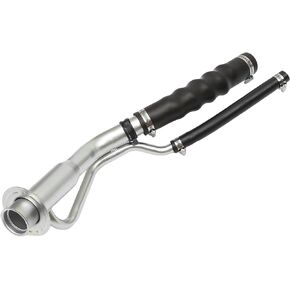 Fuel Tank Filler Neck Compatible for Ford E-150 Econoline 1992-1996, Durable Metal Black Rear Fuel Tank Filler Neck Hose