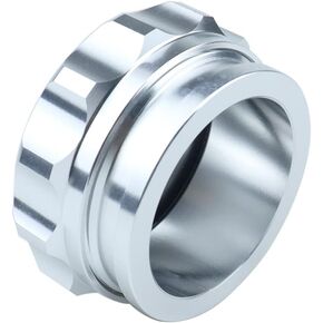 2" 51mm Universal Aluminum Alloy Weld Billet On Filler Neck Cap Oil Fuel Water Tank Silver