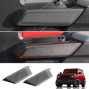 Mabett Front Door Handle Storage Organizer Compatible with Ford Bronco 2021 2022 2023, Inner Door Handle Tray Box for Bronco Accessories 2/4-Door, Grab Create Car Storage Space by Handle Pocket 2PCS