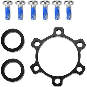 Alloy Bike Hub Adapter Conversion Front 100 * 15 to 110 * 15 - Rear 142 * 12 to 148 * 12 Bicycle Freewheel Threaded Hubs Adaptor Disc Brake Rotor Bolts