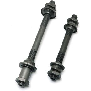 1 Pair Durable Steel Axles Black Hollow Hub Shaft Front and Rear Axle Kit MTB Quick Release Bicycle Hub 108mm, 145mm for Mountain MTB Bike