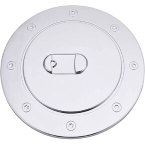 Chrome Fuel Filler Gas Door Cover Compatible with 1999-2006 Chevy Silverado Suburban Tahoe GMC Sierra Yukon XL Cadillac