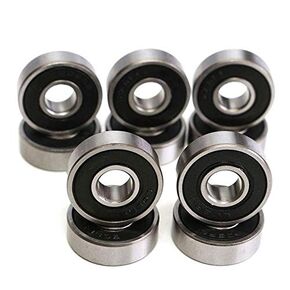 608-2RS Ball Bearing(10PCS) - Double Rubber Sealed Miniature Deep Groove Ball Bearings for Motor,Skateboards, Inline Skates, Scooters (8mm x 22mm x 7mm)