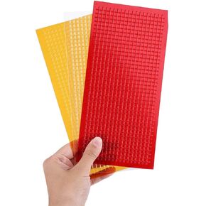 Car Lens Repair Kit Headlight Restoration Tail Light Repair Tape Kit Auto Headlight Tail Light Repair Tape Lens Repair Film Tools, 3Pcs Red Yellow Clear Car Headlight Taillight Restoring Kit