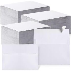 800 Pcs Envelopes Self Adhesive Printable Envelopes Bulk for Invitation, Wedding, Baby Shower, Photography, Thank Notes, Postcard, Greeting Card, Mailing, Graduation (White, A2 5.75 x 4.375 Inch)