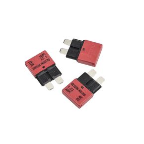 GLOSO Circuit Breaker AUTO Reset Fuse For Car Truck RV Automotive Marine Boat Trolling motor & Custom Wiring Audio battery protection E37 Auto (T1) Reset Low Profile ATC/ATO 14 VDC (15A - 1 Pack)