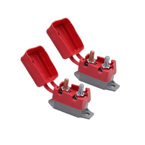 40A Automatic Reset Circuit Breakers,DC12V-24V Auto Reset Breaker with Cover and Stud Bolt for Car,Automotive Marine,2pcs