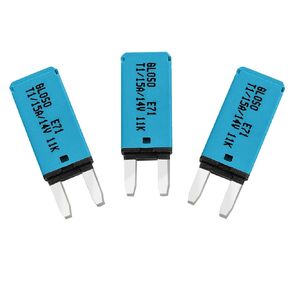 GLOSO E71 2.8 mm Automatic Circuit Breaker Mini ATM 5Amp Circuit Breakers Auto Reset (T1) - 1 Pack (5A)
