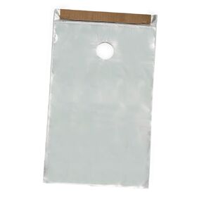 Clear 9 1/2" x 15" Plastic Poly Door Knob Hanger Bags for Flyers Promotions Marketing Mail Newspaper Hanging Bags Protect from Rain, Snow and Other Weather (500)