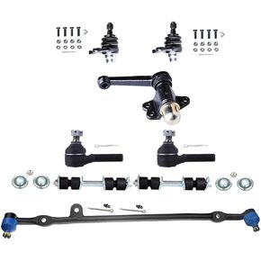 Suspension Kit 8pcs Compatible for Toyota for Pickup 1984-1988 OEM K9343 Replacement Idler Armx1 Tie Rod Endx3 Stabilizer Bar Link Kitx2 Ball Jointx2