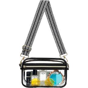 Clear Bag for Stadium Approved, Women Clear Purses Crossbody bags for Concerts Sports Events
