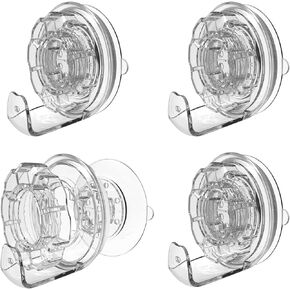 Wreath Hangers for Front Door - Heavy Duty Suction Cup Hooks for Indoor & Outdoor Decor - Removable & Reusable Wreath Door Hanger for Glass Door - Twist Wreath Hook, Window, Shower Wall, Towel, & More