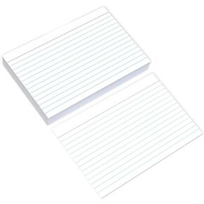 Home Advantage Ruled White Index Cards, File Lined Note Cards (5x7)