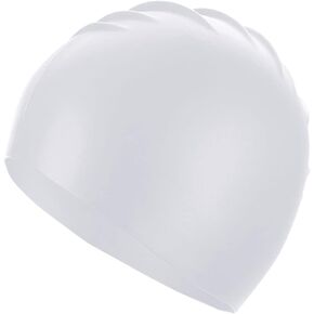 Uttpll Waterproof Silicone Swim Cap, Comfortable Bathing Cap, Swimming Cap for Women and Men, Waterproof Bathing Cap