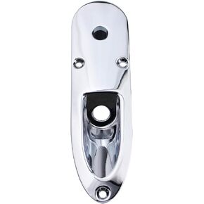 Guyker Guitar Input Jack Plate, Output Jackplate Socket Boat Style for Electric Guitar Replacement Parts, GJ010 black
