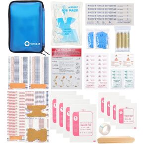 Galaxy 131 Pcs First Aid Kits Small All Purpose for Survival Emergency Trauma Military Tactical Medical School Office Home Hunting Camping Hiking Traveling Fishing IFAK EMT Bag