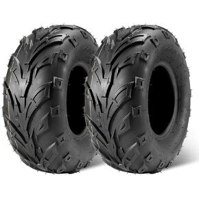 MaxAuto 145 70-6 ATV Tires 145/70-6 Mini Bike Tires 145 70 6 ATV & Go Kart Street Mini Bike Tires, 4Ply Tubeless Off-road Tires, Set of 2