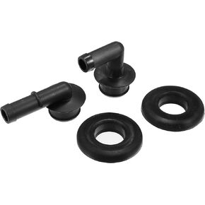 X AUTOHAUX 1 Set PCV CCV Vent Valve Elbow with Grommet 53013360AA 53030497 Engine Exhaust Valve Kit Tube Fitting for Jeep Grand Cherokee 4.0L 2000-2004